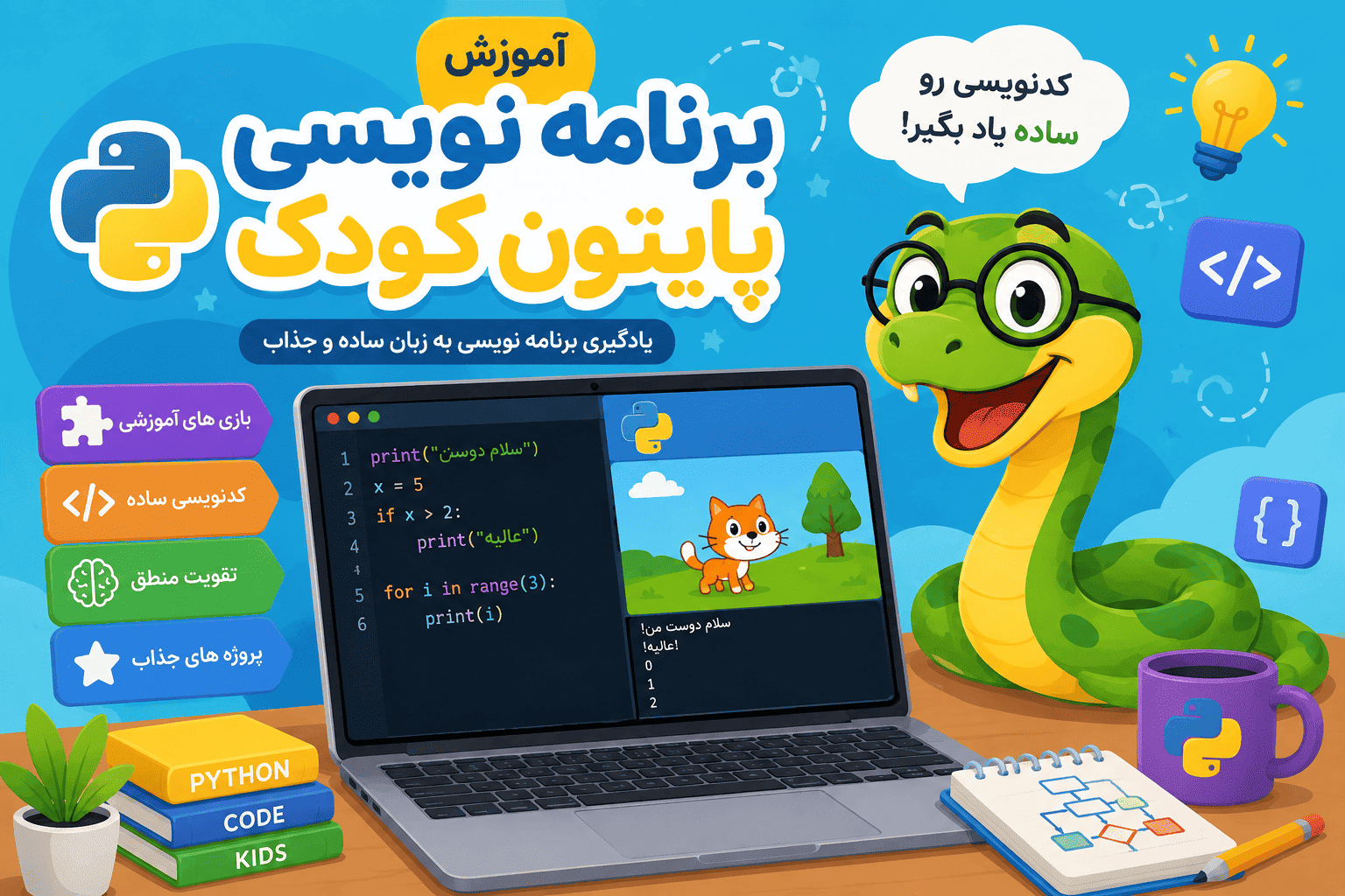 برنامه نویسی پایتون کودک