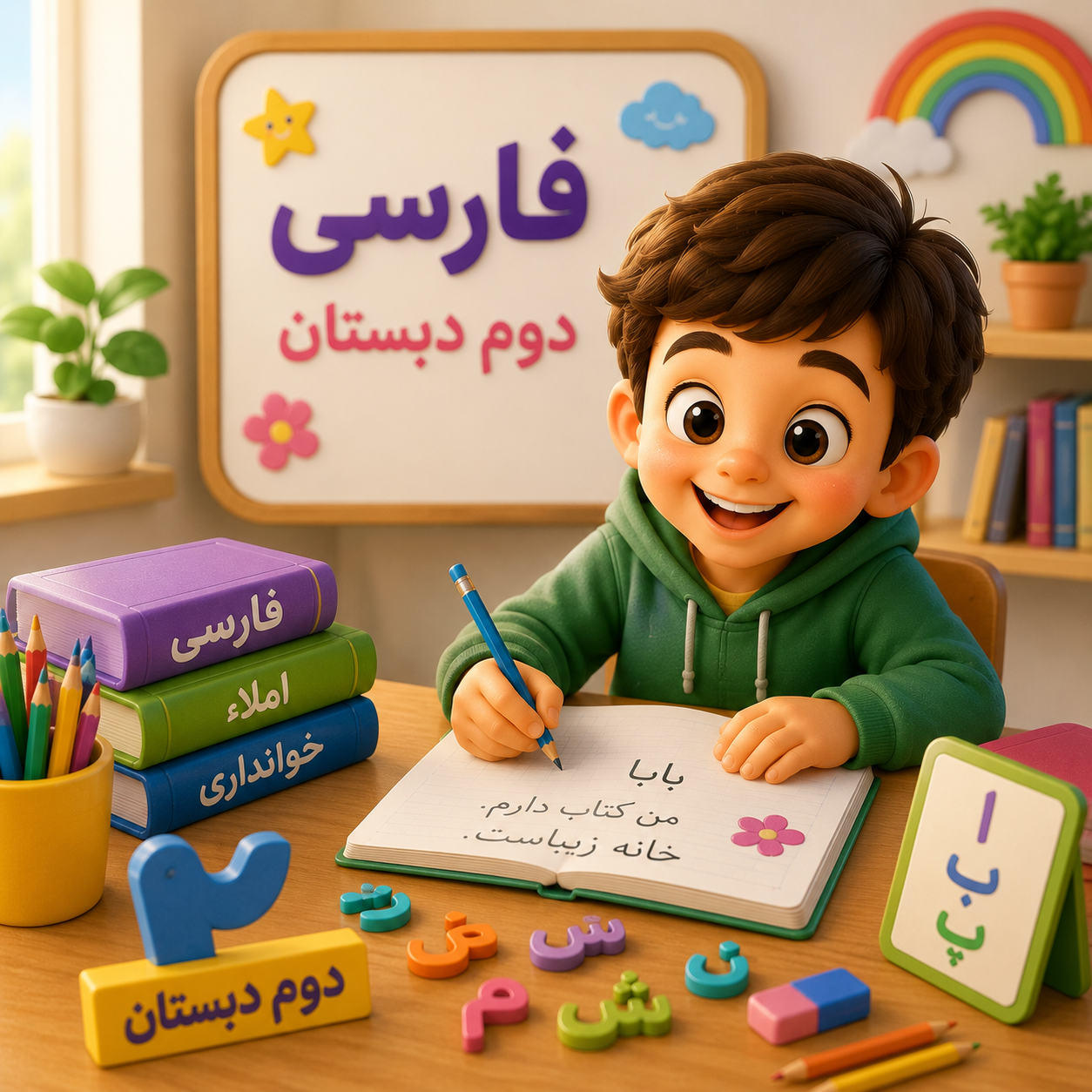 دوره پیشخوانی  فارسی دوم ابتدایی