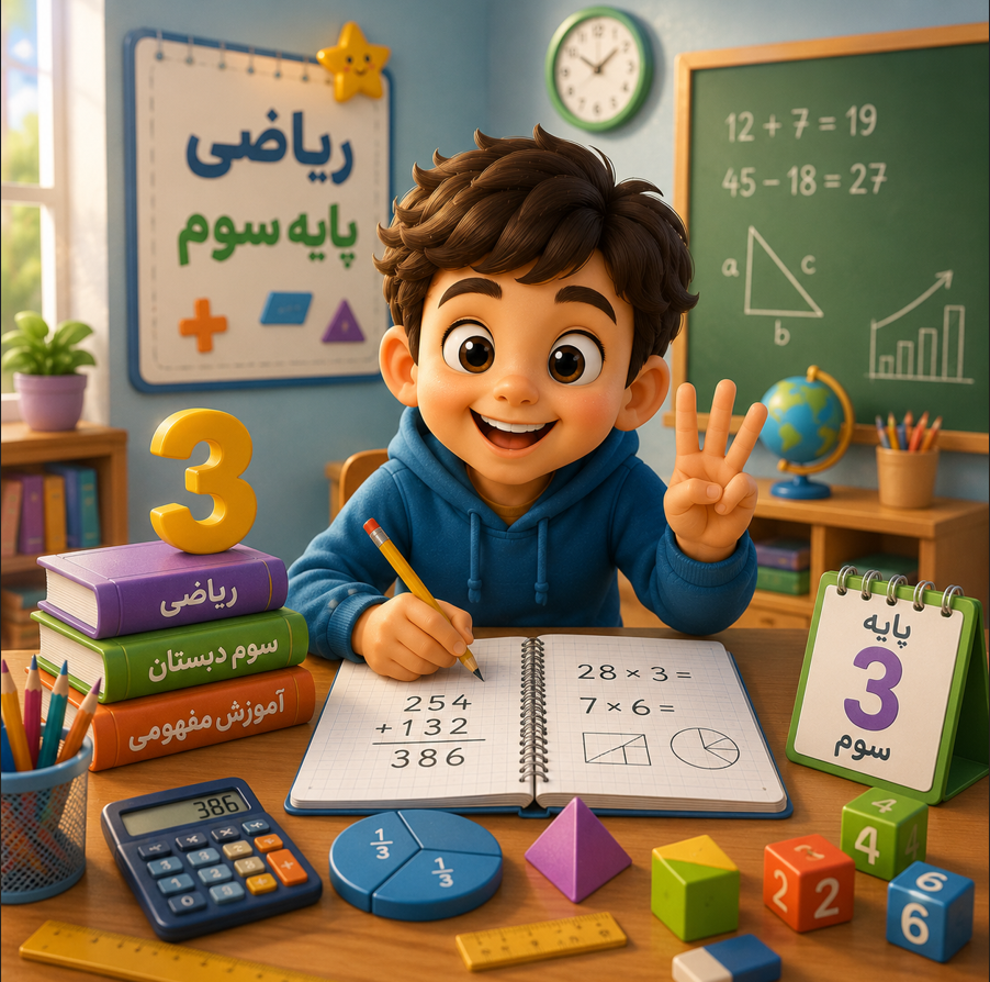 دوره پیشخوانی ریاضی سوم ابتدایی
