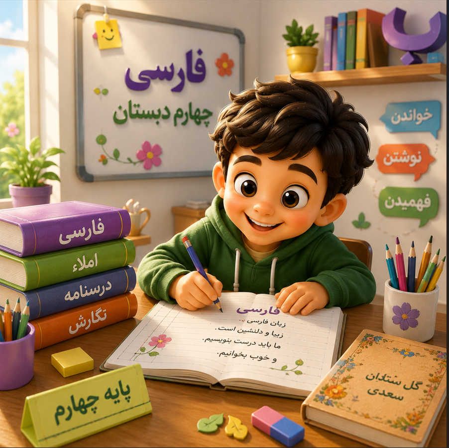 دوره پیشخوانی فارسی چهارم ابتدایی
