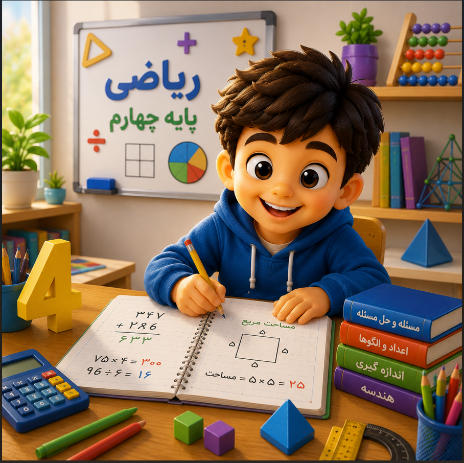 دوره پیشخوانی ریاضی چهارم ابتدایی