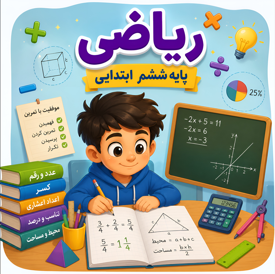 دوره پیشخوانی ریاضی ششم ابتدایی